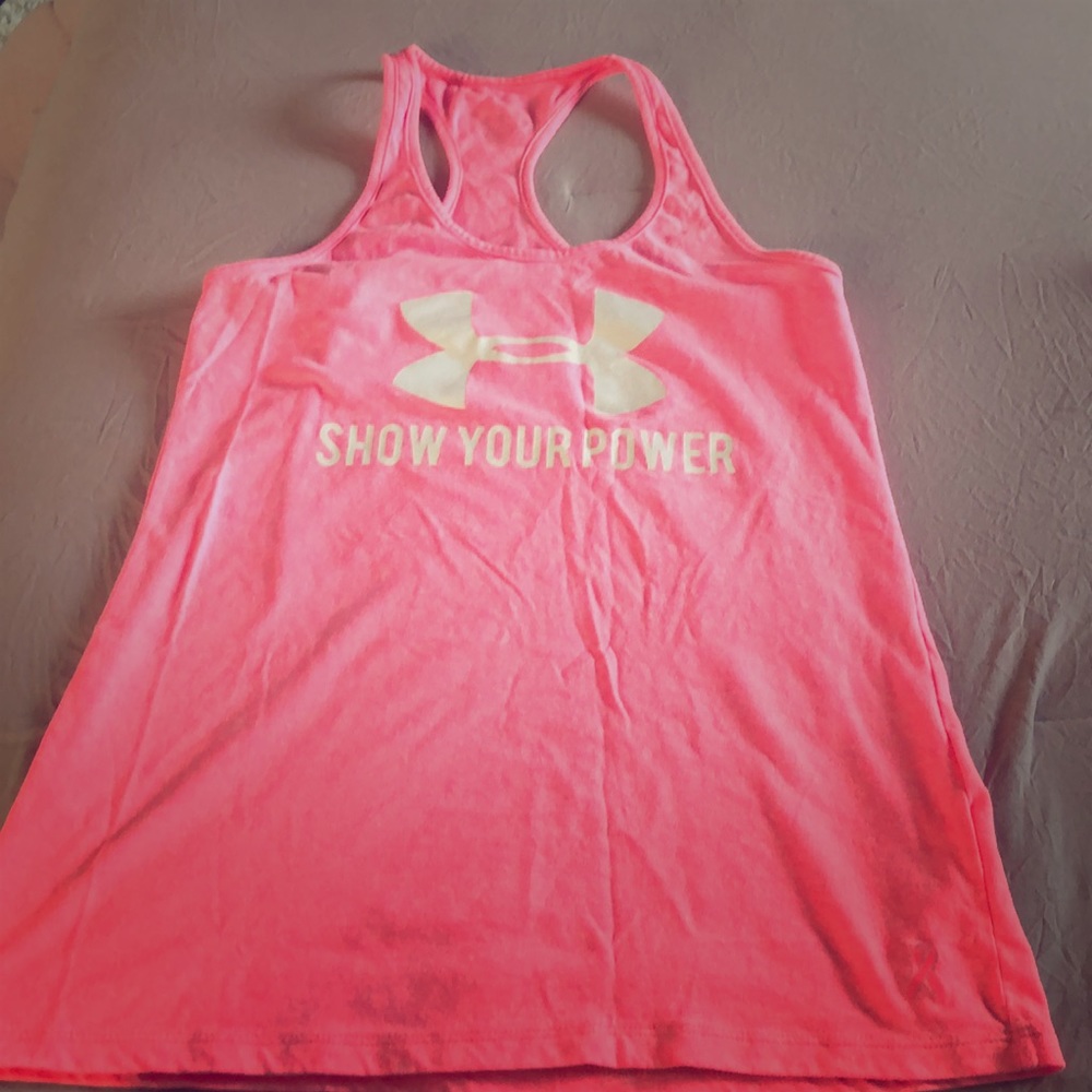 Under Armour charged breast cancer awareness tank